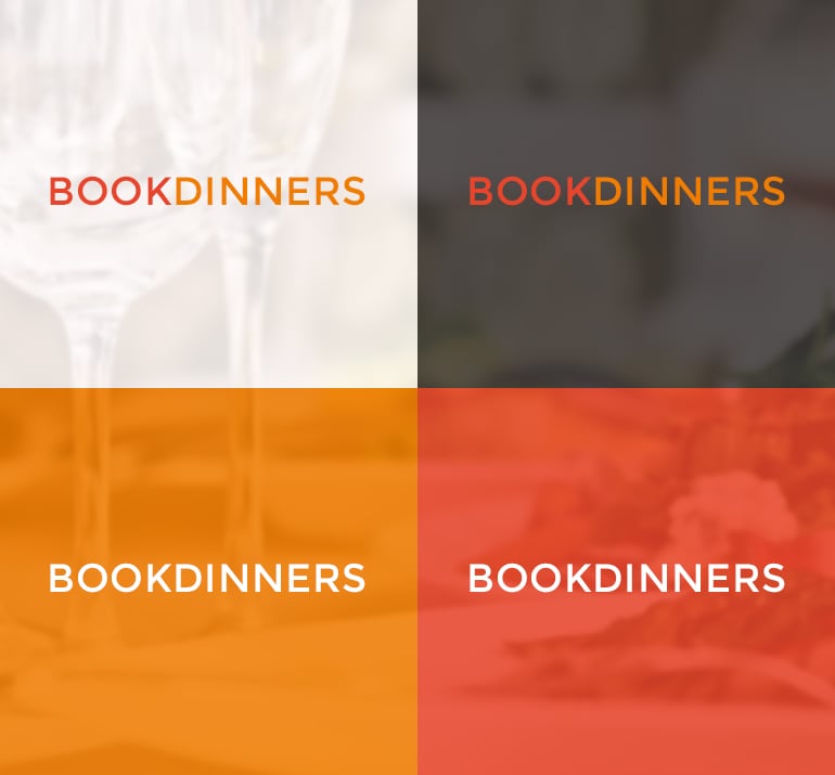 bookdinners - Logo kleurenstelling