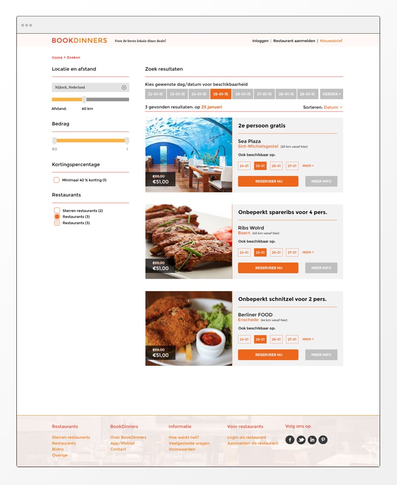 bookdinners - Webdesign