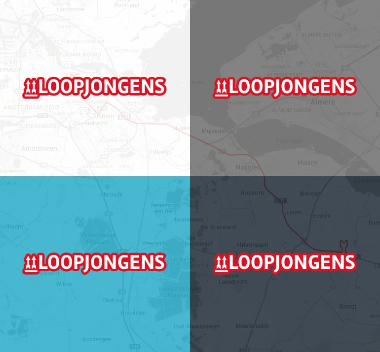 Loopjongens - Logo kleurenstelling